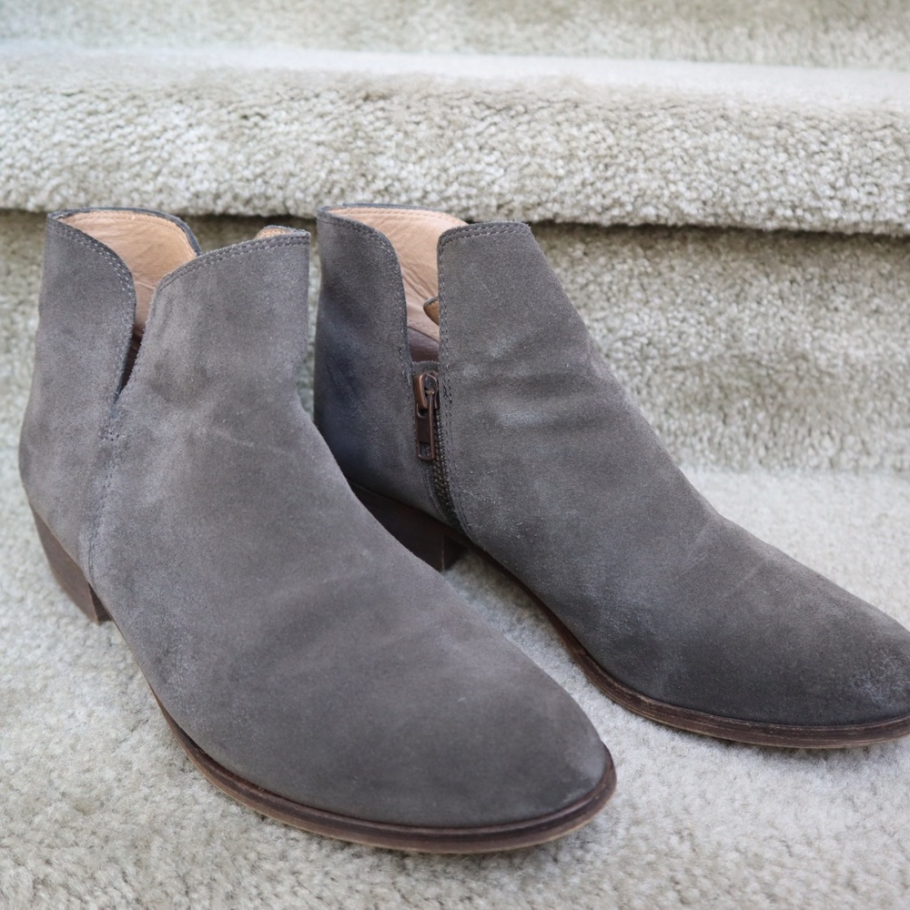 Splendid, Bootie, Women's Grey Suede Upper, Size 8, Used